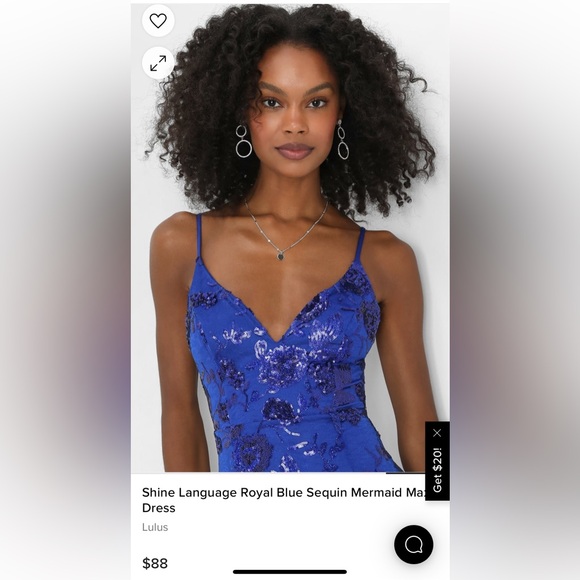 Lulus Sequined Royal Blue Mermaid Dress - Picture 5 of 10